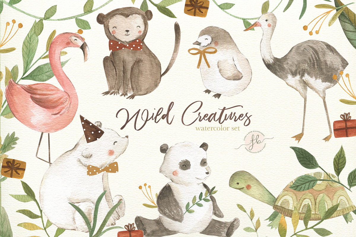 Wild Creatures, an Animal Illustration by Flora+Bear (Photo 1 of 7)