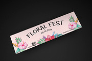 Floral festival event ticket, an Invitation Template by Konakchiev (Thumbnail 3 of 3)