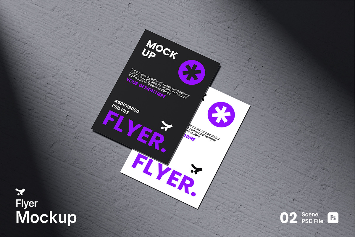 Flyer Mockup, an Advertising Mockup by Rielismee (Photo 1 of 5)