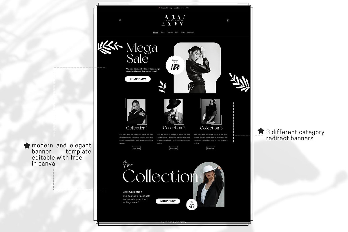 Luxury Shopify Theme Black Gold, a Templates & Theme by DaisyStudio (Photo 5 of 10)