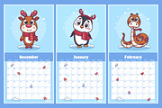 FUNNY ANIMALS 2025 Calendar, a Poster Template by Nearbirds (Thumbnail 3 of 7)
