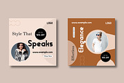 Modern Fashion Sale Social Media, a Social Media Template by MightyDesign (Thumbnail 3 of 8)