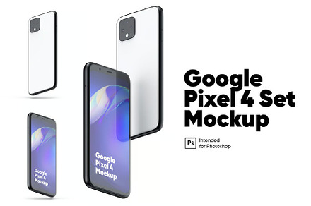 Google Pixel 4 Set Mockups, an Android Mockup by pixelsaucestudi0s