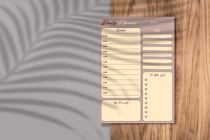 Daily Planner Sheet Design -26