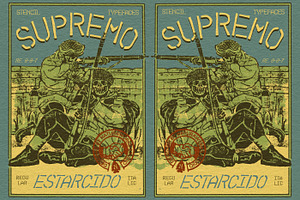 SUPREMO ESTARCIDO TYPEFACE