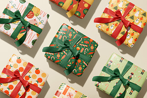 Abstract Christmas Cliparts, Posters