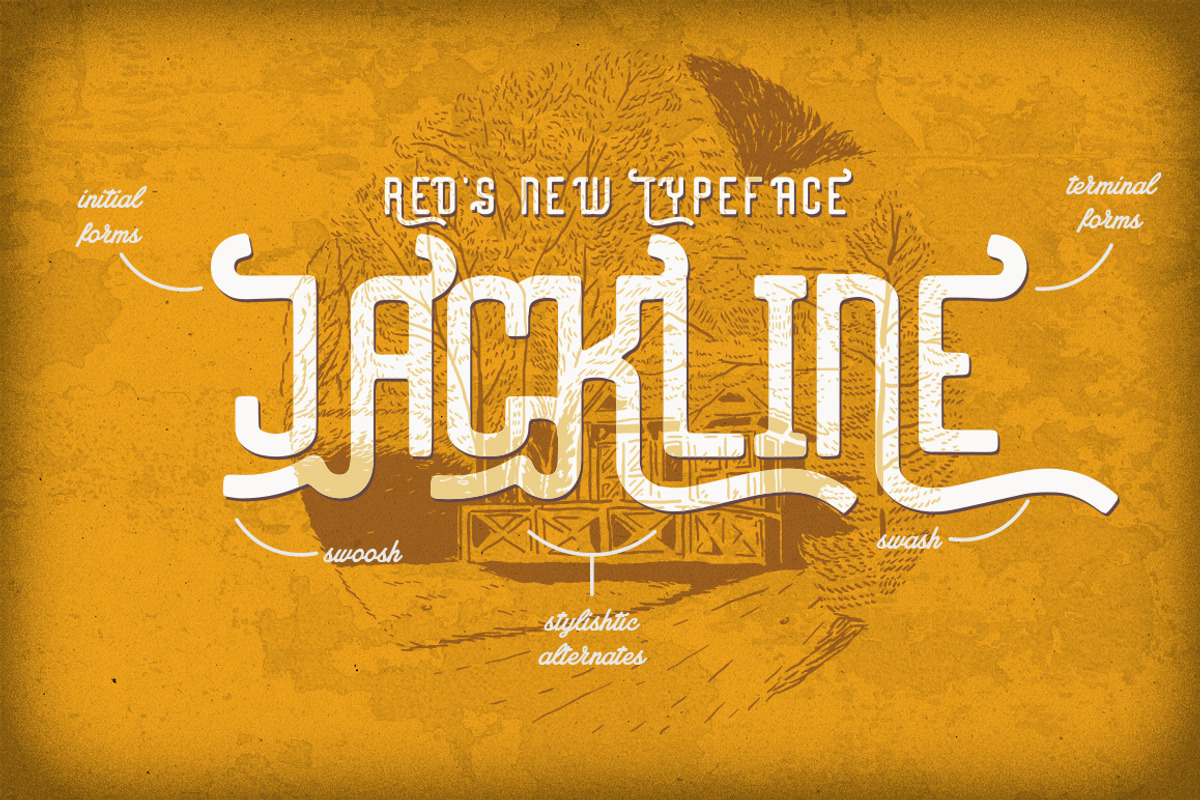 Jackline Typeface + Bonus