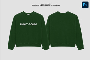 Heavy weight crewneck mockup