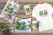 Water Park. Watercolor collection, a Person Illustration by Daria Ustiugova (Thumbnail 14 of 14)