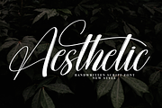Aesthetic | Script Font, a Handwritten Font by Scratchones (Thumbnail 1 of 9)