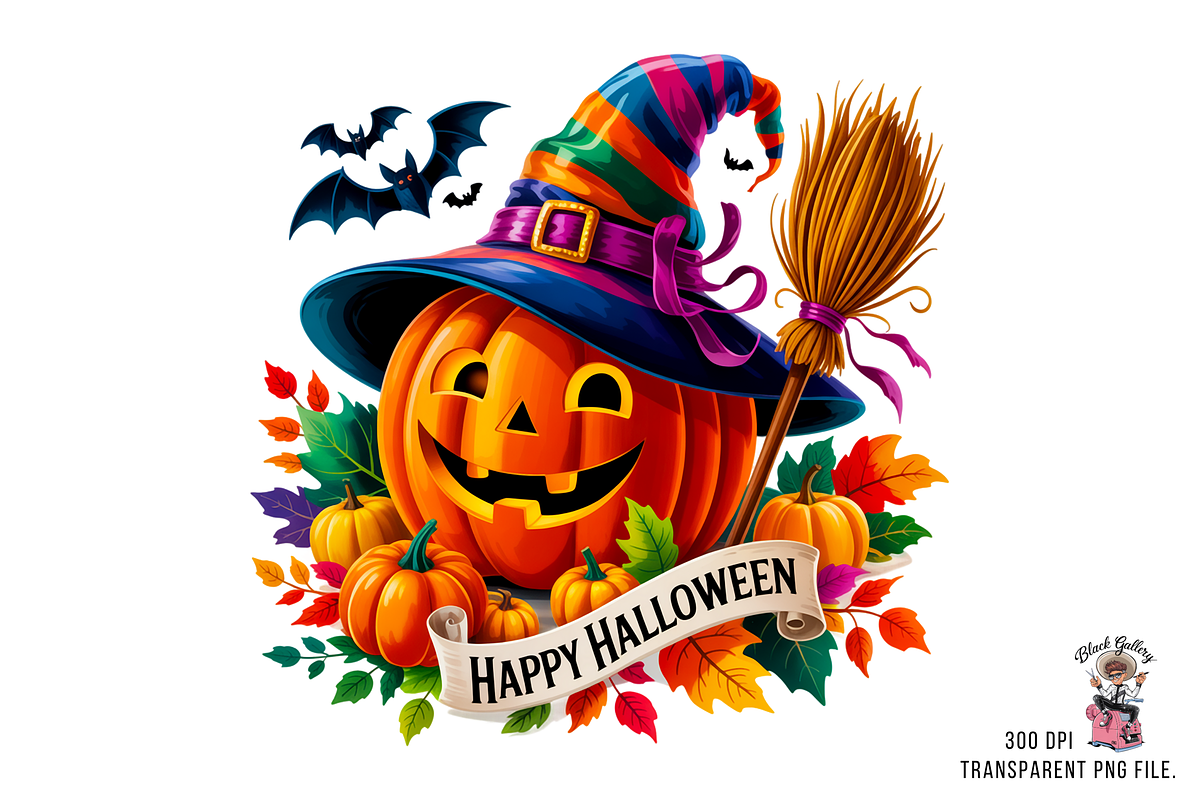 Halloween Pumpkin Sublimation PNG, a Graphic by Clipart Bloom (Photo 4 of 11)