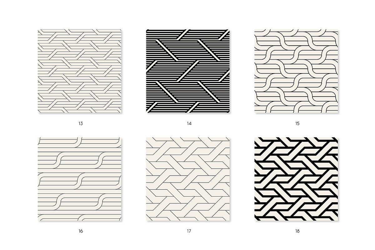 60 Geometric Seamless Patterns, a Pattern Graphic by Curly_Pat (Photo 9 of 16)