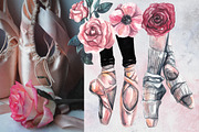 Odette. Ballet watercolor collection, a Sport Illustration by Scarlet Heath Art (Thumbnail 7 of 13)