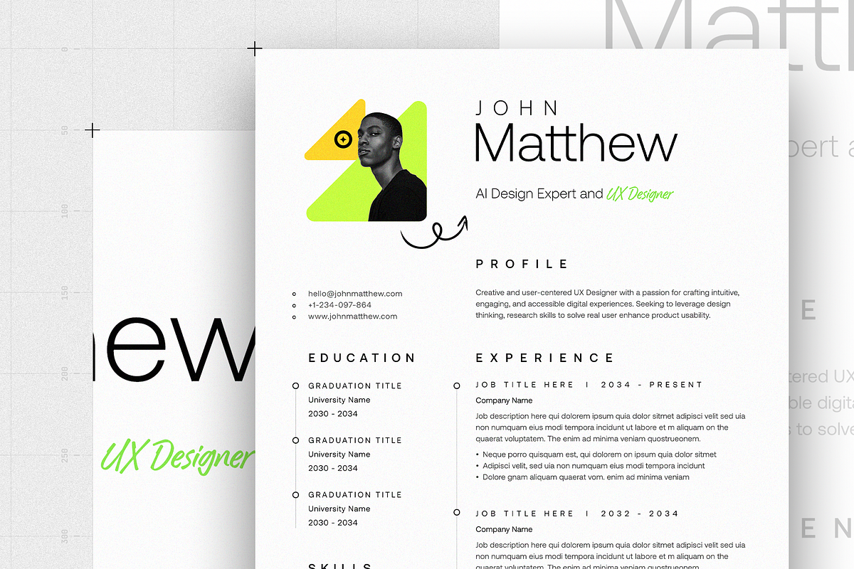 Resume/CV, a Resume Template by Reuix Studio (Photo 2 of 7)