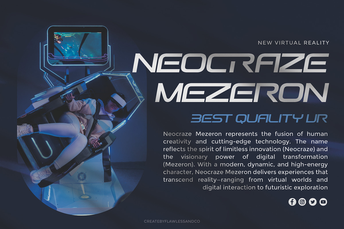 Zutron - Futuristic Display Font, a Font by Flawless And Co (Photo 7 of 10)