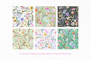 Garden Melody. Floral pattern, a Pattern Graphic by emeraldthue (Thumbnail 7 of 7)