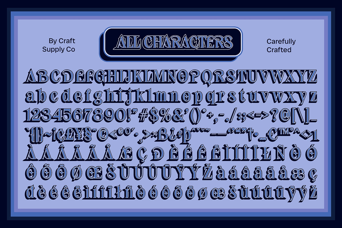 Ezanity 3D, a Serif Font by Craft Supply Co. (Photo 8 of 8)