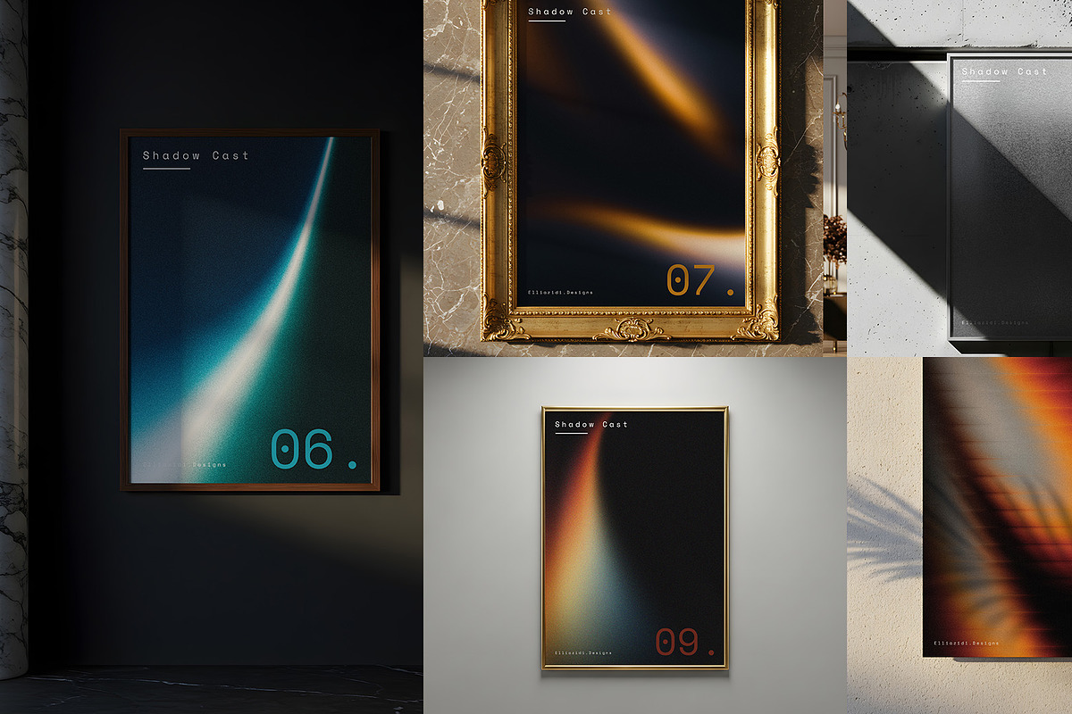 Shadow Cast - 20 Frame Posters, an Advertising Mockup by elliazidi.designs (Photo 3 of 6)