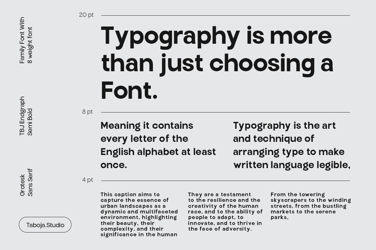TBJ Endgraph 8-Sans Serif Font, a Sans Serif Font by Taboja Studio (Photo 10 of 19)
