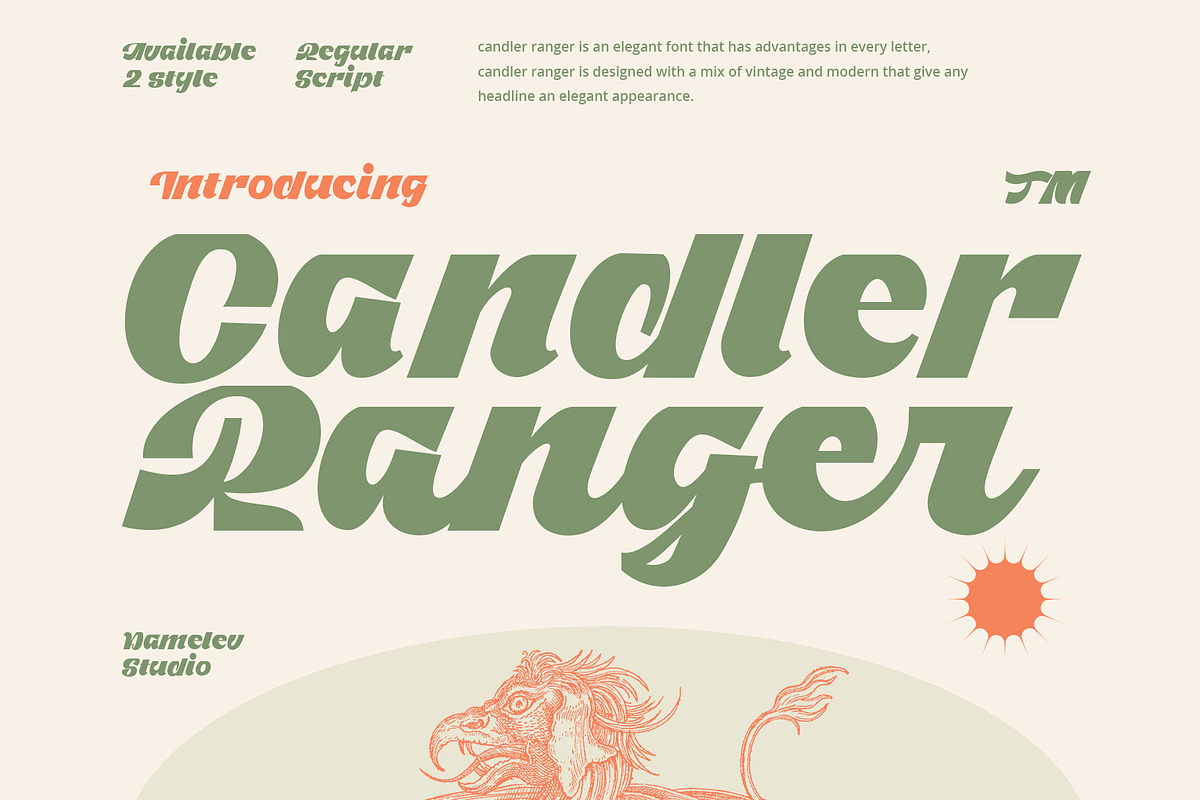 Candler Ranger Font Duo, a Script Font by Damelev (Photo 1 of 8)