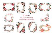 Camellia Watercolor Floral Clipart, a Decorative Illustration by ForhadGFX (Thumbnail 11 of 14)