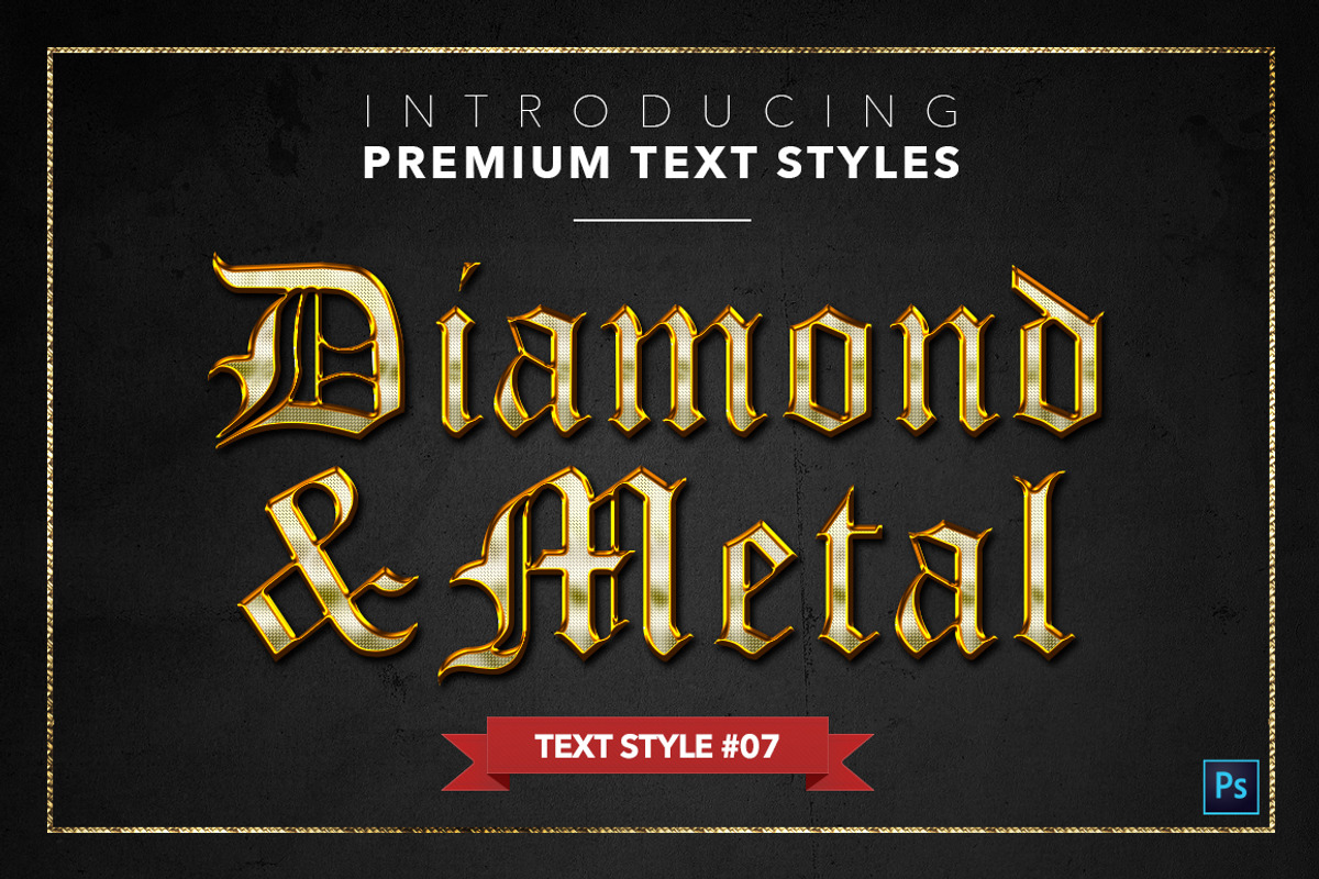Diamond & Metal #1 - 15 Text Styles preview 8