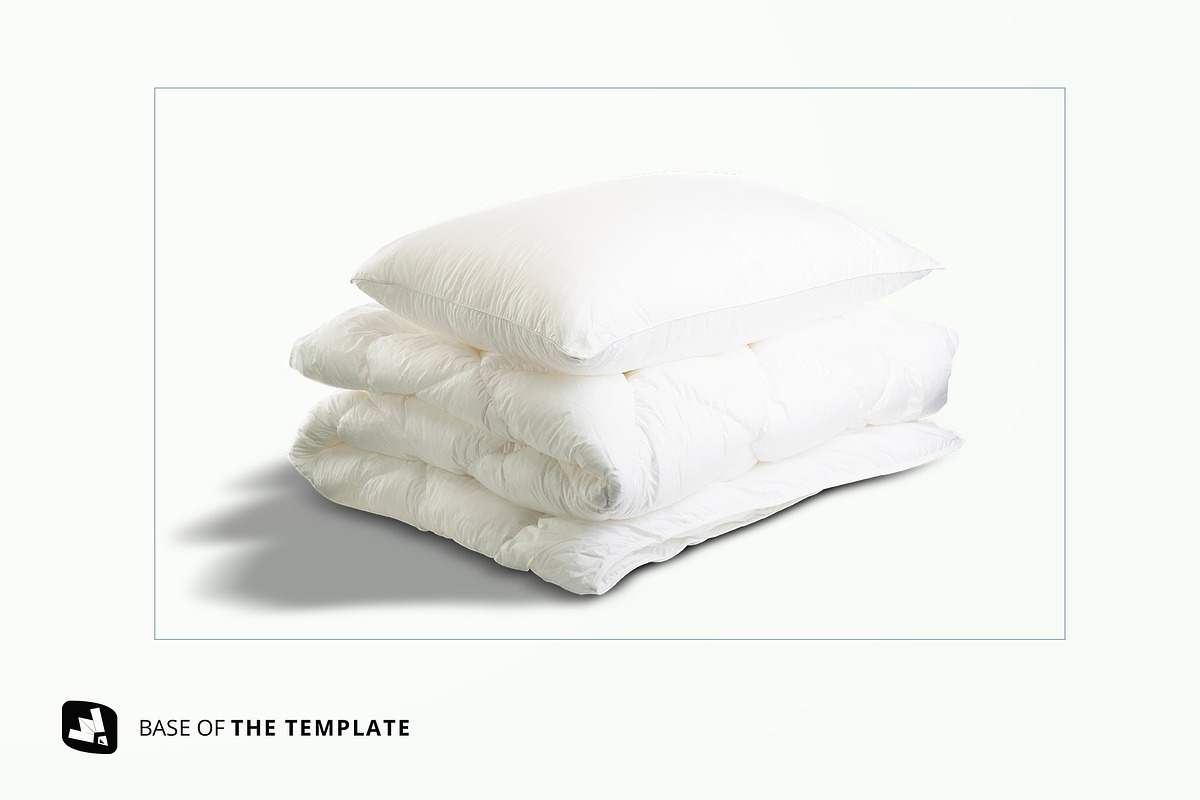 Duvet & Pillow Case Mockup, a Product Mockup by Designertale (Photo 10 of 11)
