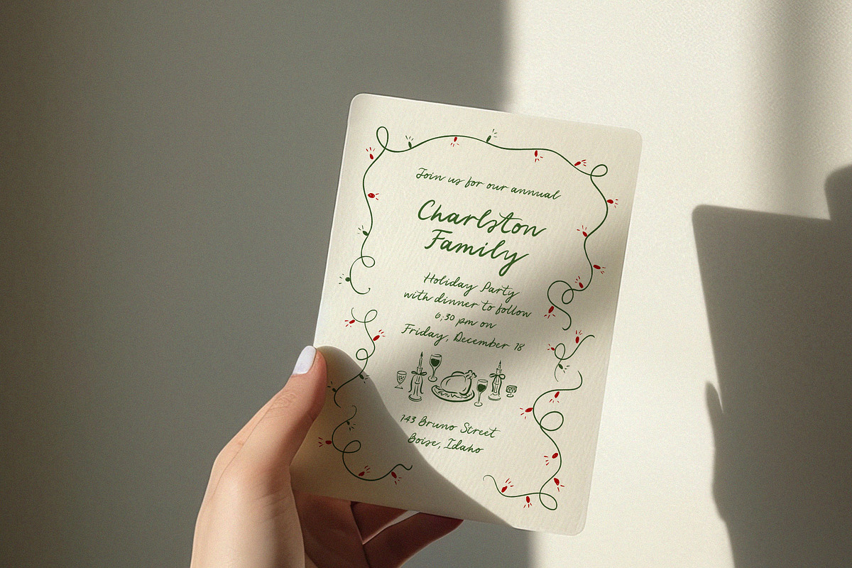 Hand Drawn Whimsical Christmas | SVG, a Seasonal Illustration by Calamar Studio (Photo 2 of 25)
