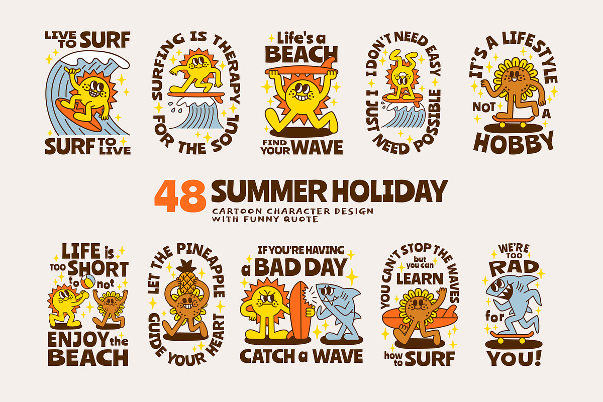 48 Summer Holiday, an Illustration by monkik (Photo 1 of 12)