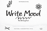 Write Mood is a natural handwritten, a Handwritten Font by cocodesign (Thumbnail 1 of 6)