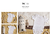 Baby Onesie Flat Lay Mockup Set, a Shirt Mockup by Neutral Mockups (Thumbnail 2 of 5)