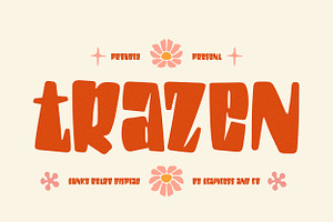 Trazen - Funky Retro Display Font