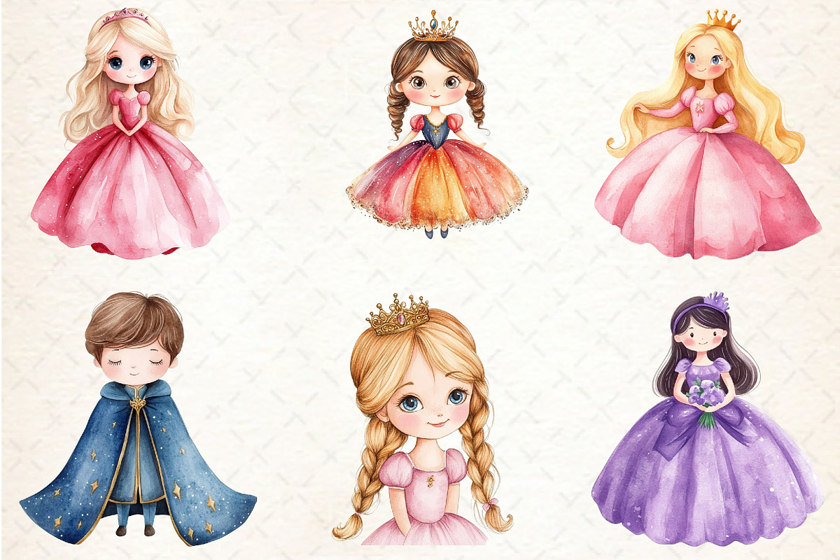 Princess and Prince Clipart, an Illustration by Rose Art (Photo 3 of 4)