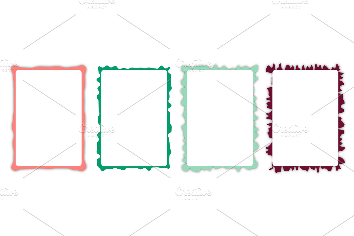 Abstract rough edge frame set, a Presentation Template by Design Store (Photo 2 of 2)