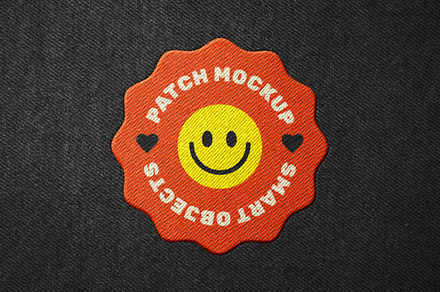 Stitching Embroidery Patch Mockup, an Apparel Mockup by Design Squad