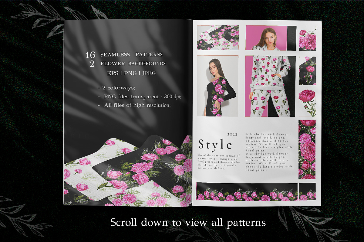 Realistic Peonies ClipArt & Patterns, an Object Graphic by Graphic Art (Photo 7 of 10)