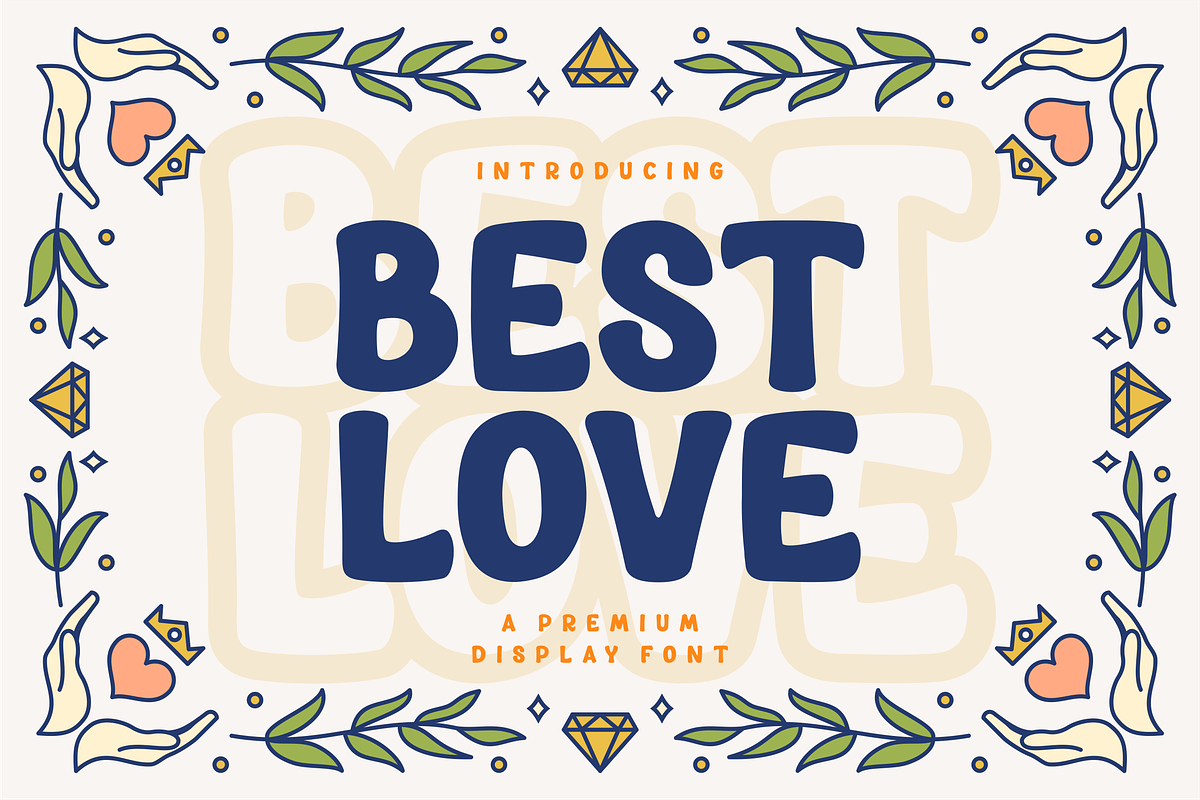 Best Love a Fun Display Font, a Sans Serif Font by Vilogsign (Photo 1 of 7)