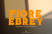 Fiore Ebrey - Display Font, a Serif Font by madeDeduk (Thumbnail 1 of 10)