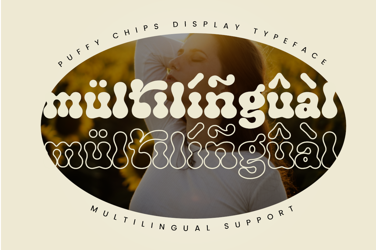 puffy chips retro typeface, a Sans Serif Font by Say Studio (Photo 15 of 15)