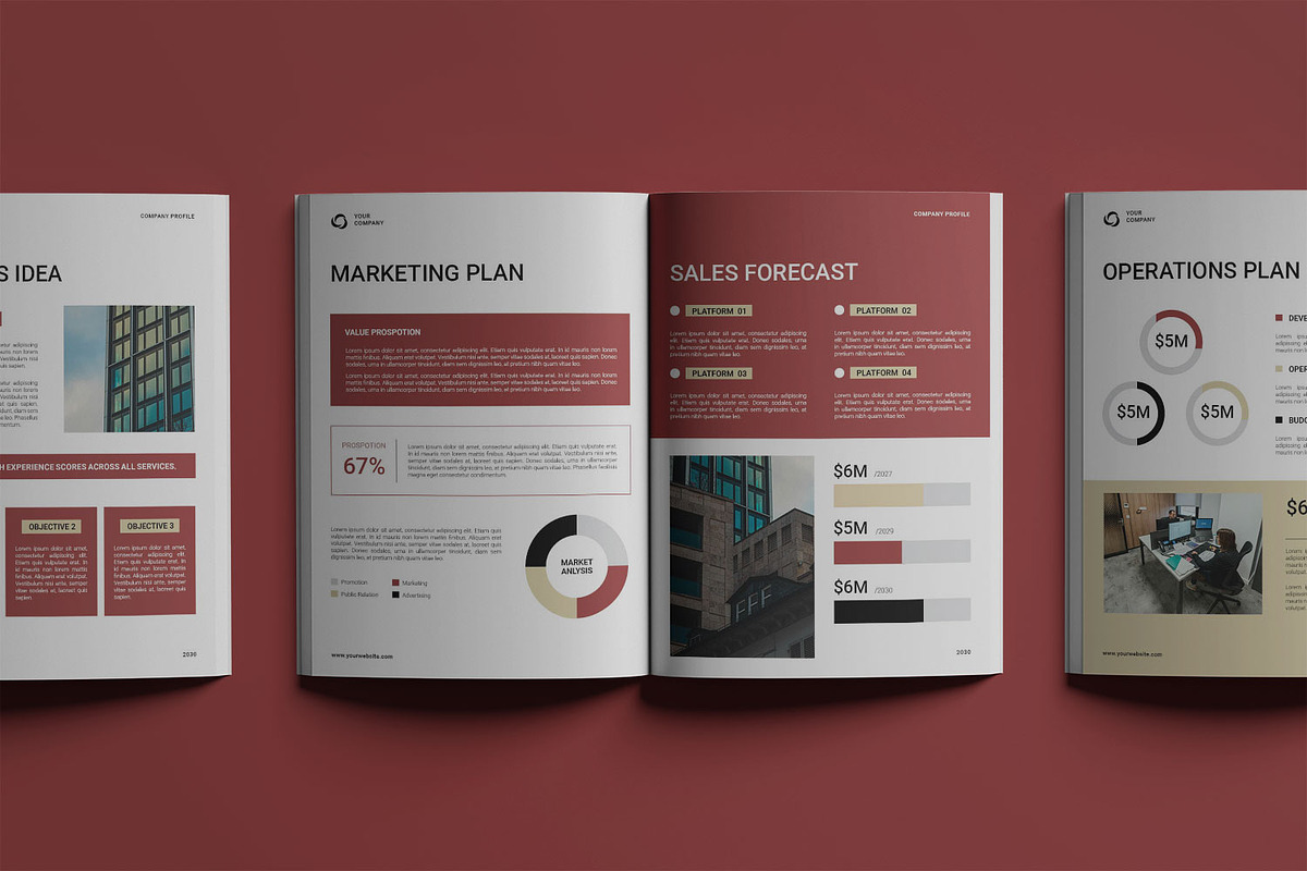 Business Plan Template, a Magazine Template by Haps Space (Photo 4 of 8)