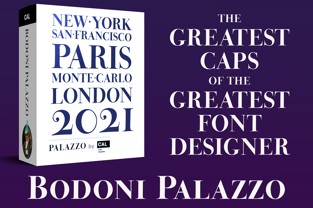Bodoni Palazzo, a Font by California Type Foundry (Photo 9 of 9)