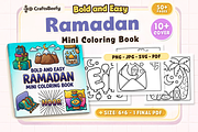 Bold and Easy Ramadan Mini Coloring, a Seasonal Illustration by Craftsbeefy (Thumbnail 1 of 4)