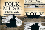 Folk Music Flyer Template, a Flyer Template by FlyerHeroes (Thumbnail 4 of 4)