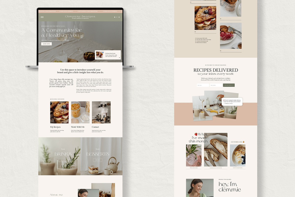 Wellness Showit Website Template, a Websites & App Template by Field Digital (Photo 2 of 10)