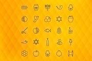 Rosh Hashanah Line Art Icons, an Outline Icon by Anna_leni (Thumbnail 4 of 6)
