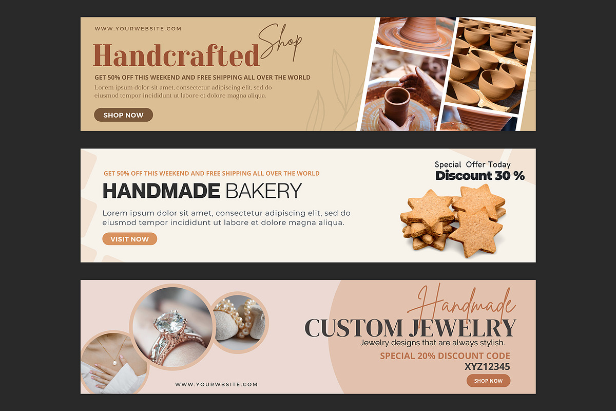 Etsy Banner Template Canva, a Marketing Template by illycreative (Photo 10 of 13)