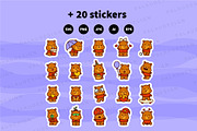 Teddy Bear Characters, an Animal Illustration by Palau (Thumbnail 10 of 10)