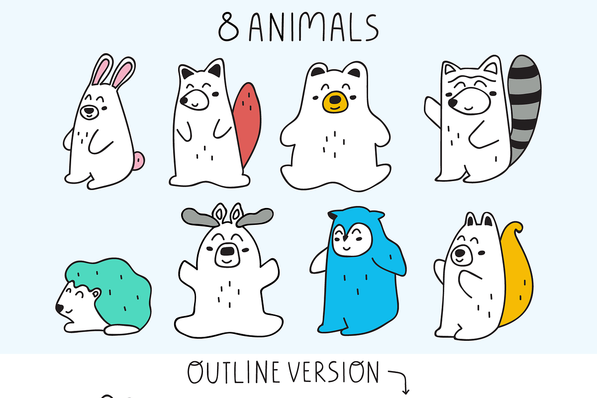 Woodland kids, an Animal Illustration by cutelevindesign (Photo 3 of 10)