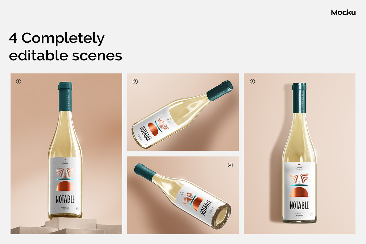 The Wine Creator - Burgundy bottle, a Packaging Mockup by Mocku (Photo 12 of 14)
