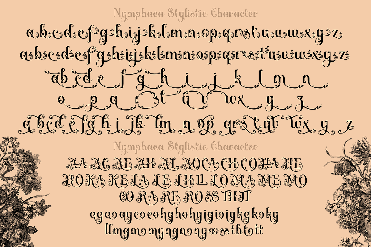 Nymphaea Victorian Font, a Blackletter Font by TypeClassHeroes (Photo 9 of 10)
